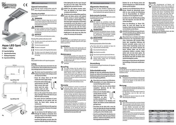 Preview: Super Fish Aqua LED Spot 14 Watt