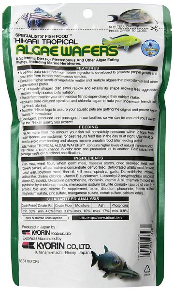 Hikari Algae Wafers 40gr.