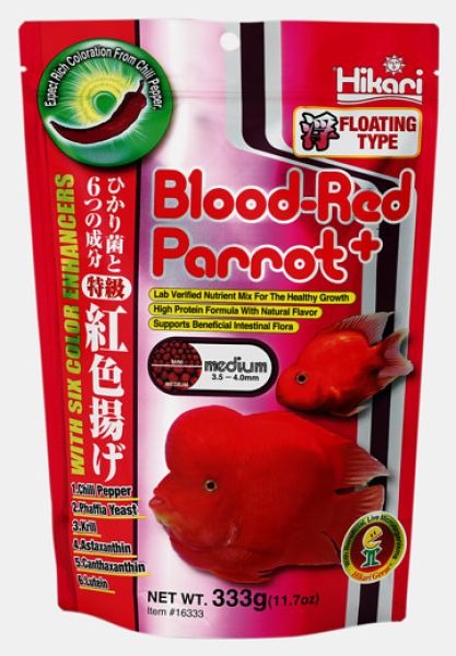 Hikari Blood-Red Parrot Plus Medium 333 Gramm