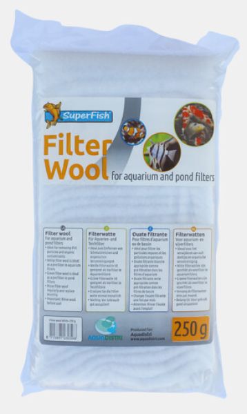 SuperFisch Filterwatte WEISS 250 gr.