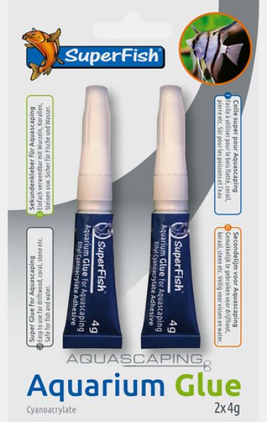 Super Fish Aquarium Glue/ Sekundenkleber 2x 4gr.